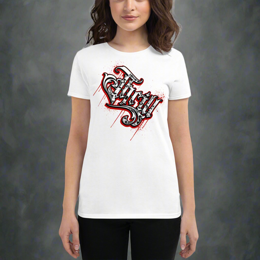 Women's BLOODY ESCAPE TEE (ghost white)