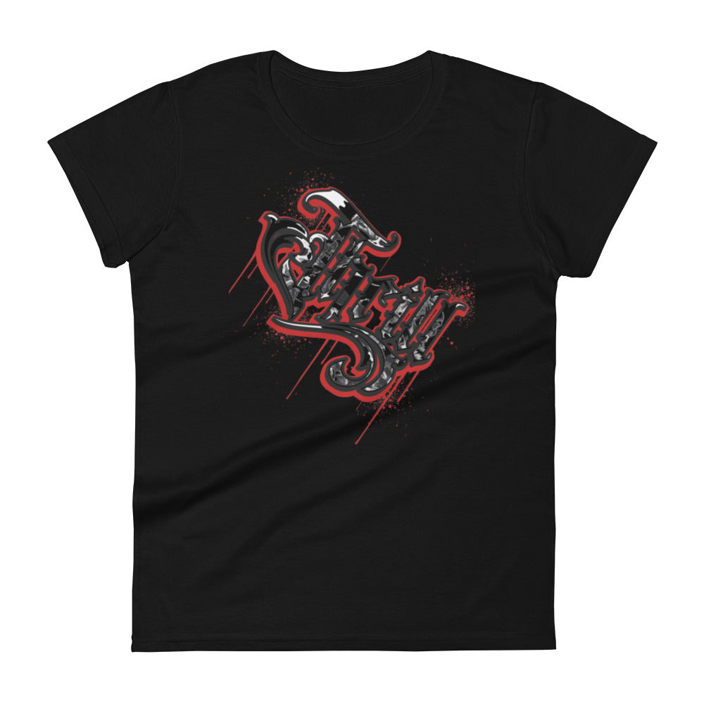 Women's BLOODY ESCAPE TEE (night black)