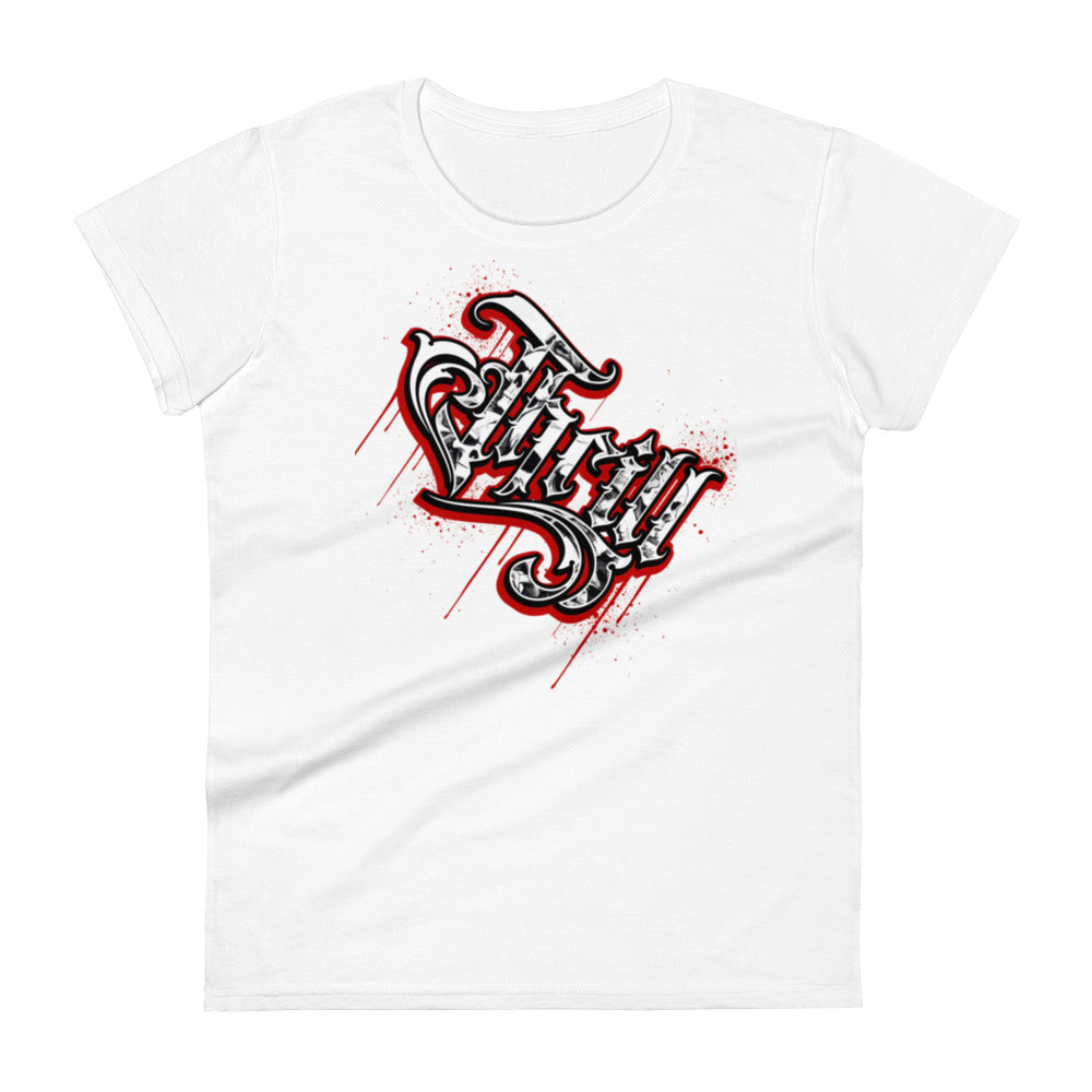 Women's BLOODY ESCAPE TEE (ghost white)